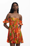 Vestido Bahamas Sunse Mediana Desigual 25Swmw10 DESIGUAL