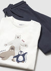 Conjunto Pants Combinado Playera Ballena Bebe Niño Mayoral M2840 MAYORAL