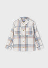 Camisa M/L Cuadros Camel Niño Mayoral M4128 MAYORAL