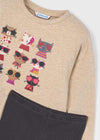 Conjunto Sudadera Con Leggings Canalados Plomo Niña Mayoral M4722 MAYORAL