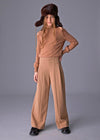 Pantalon Largo Wide Leg Camel Junior Niña Mayoral M7572 MAYORAL
