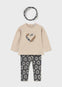 Conjunto Leggings Con Diadema Plomo Bebe Niña Mayoral M2744