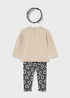 Conjunto Leggings Con Diadema Plomo Bebe Niña Mayoral M2744 MAYORAL