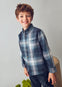 Camisa M/L Cuadros Marino Niño Mayoral M4127