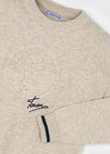 Sueter Motivo Relieve Beige Niño Mayoral M4372 MAYORAL