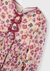 Vestido Plisado Estampado Cereza Niña Mayoral M4917 MAYORAL