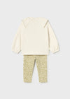 Conjunto Leggings Con Sudadera Olivo Bebe Niña Mayoral M2741 MAYORAL