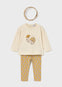 Conjunto Leggings Con Diadema Miel Bebe Niña Mayoral M2744