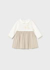 Vestido Tejido Beige Bebe Niña R/N Mayoral M2804 MAYORAL