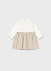 Vestido Tejido Beige Bebe Niña R/N Mayoral M2804 MAYORAL