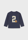 Playera M/L "Basket" Azul Bebe Niño Mayoral M2060 MAYORAL