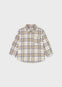 Camisa M/L Cuadros Estampado Beige Bebe Niño Mayoral M2109