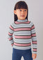 Blusa Cuello Alto Tejido Rayas Plata V-Ma Niña Mayoral M4001
