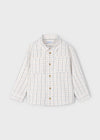 Camisa M/L Cuadros Nata Mayoral Niño M4128 MAYORAL