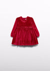 Vestido Tercioapelado Glitter Rojo Bebe Niña Abelylula M5508 ABEL Y LULA