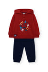 Conjunto De Pants Felpa Rojo De Niño -Bci Boboli T18M M322085 BOBOLI