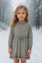 Vestido Tejido Gris De Niña -Bci Boboli M722089