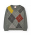 Sueter Tejido Rombos Gris Niño -Bci Boboli M732002