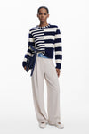 Sueter Rayas Combinadas Marino Blanco Dama Desigual M25Wwjf17 DESIGUAL