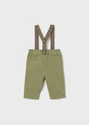 Pantalon Largo Tirantes Aceituna Bebe Niño Mayoral M2576 MAYORAL