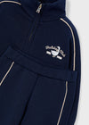 Conjunto Pants Felpon Bandas Marino Niña Mayoral M4897 MAYORAL
