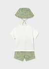 Conjunto Algodon Print Con Gorro Matcha Bebe Niño Mayoral M1667 MAYORAL