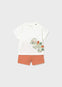 Conjunto Algodon Short Y Playera Arcilla Bebe Niño Mayoral M1668