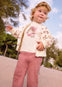 Conjunto 3 Piezas Sudadera Ligea Blush Bebe Niña Mayoral M1830