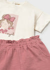 Conjunto 3 Piezas Sudadera Ligea Blush Bebe Niña Mayoral M1830 MAYORAL