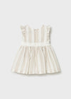 Vestido Rayas Avellana Bebe Niña Mayoral M1904 MAYORAL