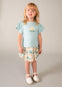 Conjunto Blusa M/C Lago Con Falda Flores Niña Mayoral M3004