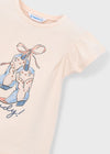 Blusa M/C Botas Salmon Niña Mayoral M3007 MAYORAL