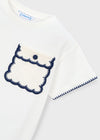 Blusa M/C Aplique Crudo Niña Mayoral M3013 MAYORAL
