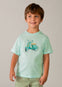 Playera M/C Embossed Vespa Menta Niño Mayoral M3059