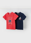 Set 2 Playeras Tomate Niño Mayoral M3063