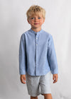 Conjunto De Vestir Bermuda Lino Suiting Azul Niño Mayoral M3216 MAYORAL