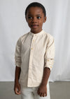 Conjunto De Vestir Bermuda Lino Suiting Beige Niño Mayoral M3216 MAYORAL