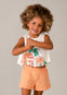 Conjunto Short Y Blusa Calabaza Niña Mayoral M3228