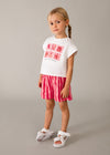 Conjunto Blusa Y Short Felpa Flame Amapola Niña Mayoral M3234 MAYORAL