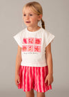 Conjunto Blusa Y Short Felpa Flame Amapola Niña Mayoral M3234 MAYORAL