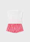Conjunto Blusa Y Short Felpa Flame Amapola Niña Mayoral M3234 MAYORAL