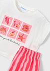 Conjunto Blusa Y Short Felpa Flame Amapola Niña Mayoral M3234 MAYORAL