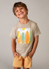 Conjunto 3 Piezas Playera M/C-Tirantes Topo-Peach Niño Mayoral M3603 MAYORAL