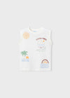 Conjunto 3 Piezas Playera M/C-Tirantes Topo-Peach Niño Mayoral M3603 MAYORAL