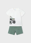 Conjunto Short Y Playera Print Verde Niño Mayoral M3605 MAYORAL
