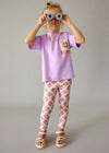 Conjunto Leggings Estampado Lila Niña Mayoral M3727 MAYORAL