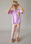 Conjunto Leggings Estampado Lila Niña Mayoral M3727