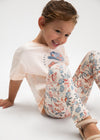 Conjunto Leggings Estampado Salmon Niña Mayoral M3727 MAYORAL