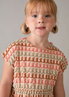 Vestido Algodon Estampado Fantasia Mandarina Niña Mayoral M3930 MAYORAL