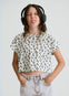 Blusa M/C Estampada Hueso Junior Niña Mayoral M6012